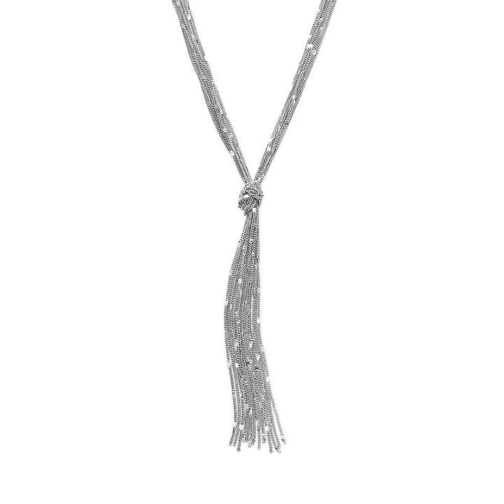 Multistrand Lariat Tassle Necklace, Women's, Multicolor