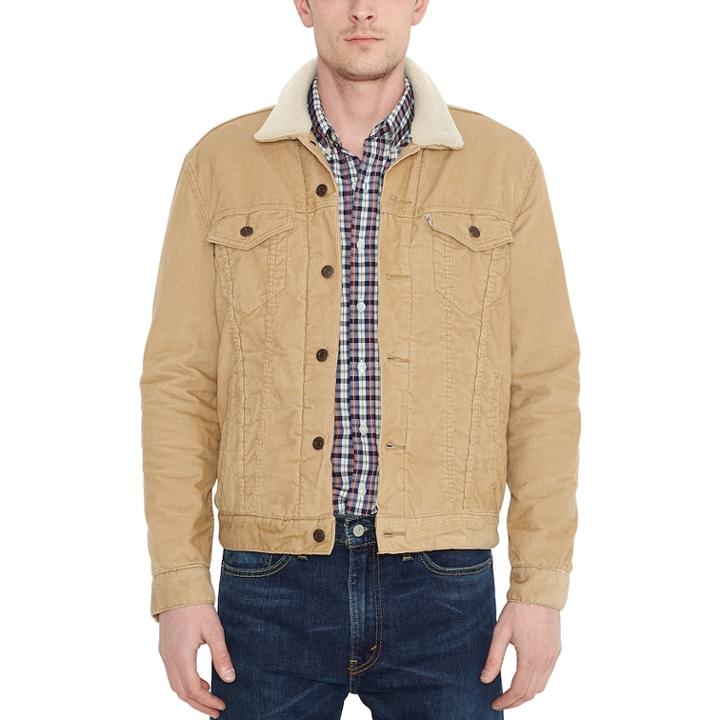 Men's Levi's&reg; Button-down Denim Jacket, Size: Xs, White