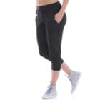 Women's Balance Collection Haley Jogger Capris, Size: Medium, Black