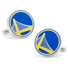 Golden State Warriors Rhodium-plated Cuff Links, Men's, Multicolor
