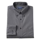 Men's Croft & Barrow&reg; Slim-fit No Iron Button Down-collar Dress Shirt, Size: 15.5-34/35, Grey