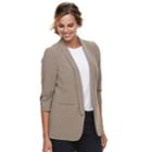 Women's Apt. 9&reg; Long Blazer, Size: Xxl, Dark Beige