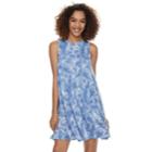 Women's Sonoma Goods For Life&trade; High Neck Swing Dress, Size: Xl, Blue (navy)