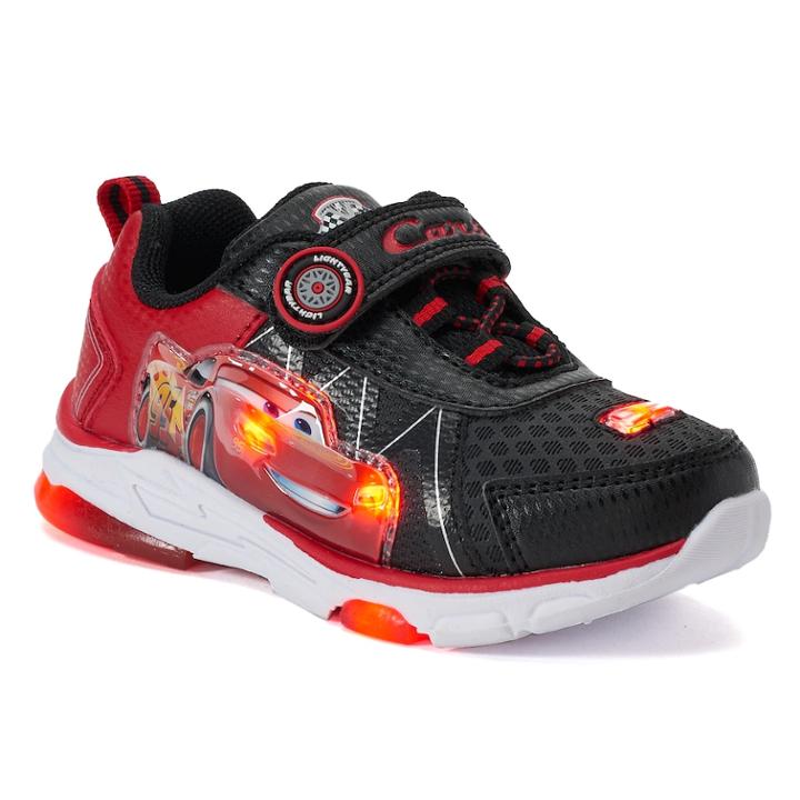 Disney / Pixar Cars Lightning Mcqueen Toddler Boys' Light-up Shoes, Size: 8 T, Black