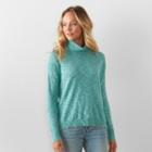 Women's Sonoma Goods For Life&trade; Boxy Turtleneck Sweater, Size: Xs, Light Blue