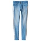 Girls 7-16 & Plus Size So&reg; Double Button Jegging Skinny Jeans, Girl's, Size: 16 1/2, Light Blue