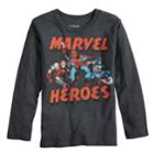 Boys 4-12 Jumping Beans&reg; Marvel Iron Man, Spider-man & Captain America Graphic Tee, Size: 7, Dark Grey