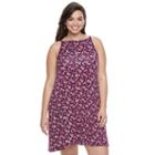 Juniors' Plus Size So&reg; Halter Swing Dress, Girl's, Size: 1xl, Light Pink