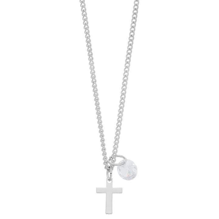 Lc Lauren Conrad Cross Pendant Necklace, Women's, Silver