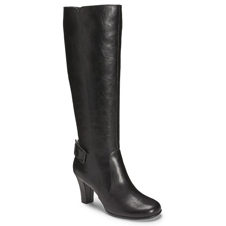 A2 By Aerosoles Money Role Women's Knee-high Boots, Size: 8.5 Wide, Black
