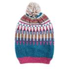 Women's Muk Luks Slouchy Pom-pom Beanie, Size: Fits Most, Turquoise/blue (turq/aqua)