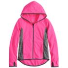 Girls 7-16 & Plus Size So&reg; Hooded Microfleece Jacket, Size: 12 1/2, Brt Pink