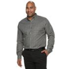 Big & Tall Van Heusen Flex Non-iron Classic-fit Plaid Button-down Shirt, Men's, Size: 3xb, Grey