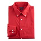 Men's Croft & Barrow&reg; Classic-fit Easy Care Button-down Collar Dress Shirt, Size: 18.5-34/35, Red