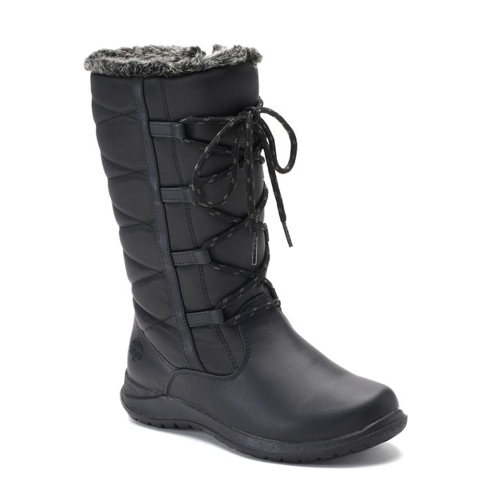 Totes Jessie Women's Water Resistant Winter Boots, Size: Medium (10), Black