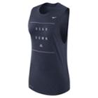 Women's Nike Arizona Wildcats Dri-fit Muscle Tank Top, Size: Small, Blue (navy)