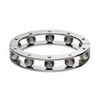 Simply Vera Vera Wang Gray Simulated Pearl Double Row Bangle Bracelet, Women's, Grey Other