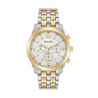 Bulova Men's Two-tone Stainless Steel Chronograph Watch - 98a169, Size: Large, Multicolor