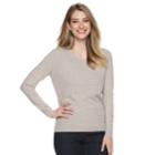 Women's Napa Valley Crewneck Cable-knit Sweater, Size: Medium, White