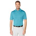 Men's Grand Slam Heathered Golf Polo, Size: Large, Blue Other