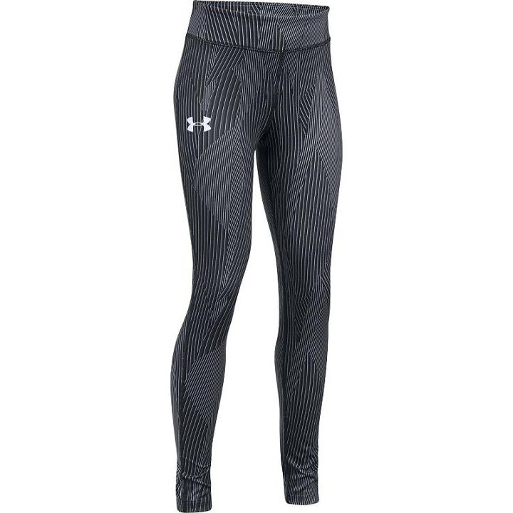 Girls 7-16 Under Armour Heatgear Printed Leggings, Size: Small, Black