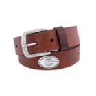 Men's Zep-pro Georgia Bulldogs Concho Leather Belt, Size: 40, Brown
