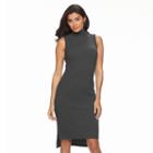 Women's Apt. 9&reg; Mockneck Sheath Dress, Size: Small, Black