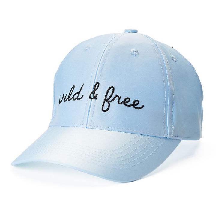 Madden Nyc Women's Wild & Free Satin Baseball Cap, Dark Blue