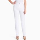 Petite Gloria Vanderbilt Amanda Classic Tapered Jeans, Women's, Size: 8 Petite, White