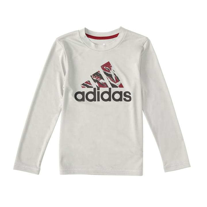 Boys 4-7x Adidas Logo Tee, Size: 5, Silver