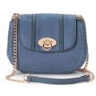 Lc Lauren Conrad Macaron Stitched Saddle Bag, Women's, Med Blue