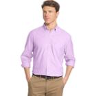 Big & Tall Izod Essential Classic-fit Solid Poplin Button-down Shirt, Men's, Size: L Tall, Lt Purple
