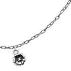 Lyric Sterling Silver Diamond Accent Flower Charm Bracelet, Women's, Size: 7.5, Grey