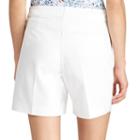 Women's Chaps Stretchy Cotton Shorts, Size: 4, White