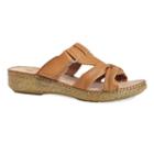Henry Ferrera Comfort Women's Slide Sandals, Size: 10, Brown