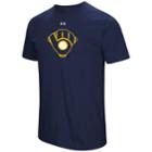 Men's Under Armour Milwaukee Brewers Ballpark Tee, Size: Medium, Blue (navy)