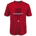 Boys 4-7 Adidas Wisconsin Badgers Shock Energy Climalite Tee, Boy's, Size: S(4), Red
