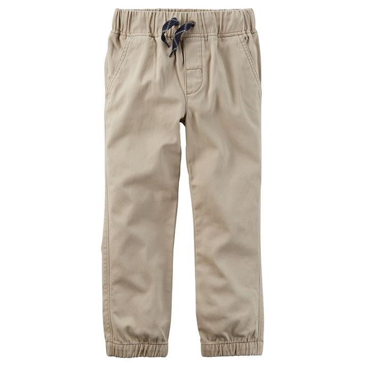 Boys 4-8 Carter's Jogger Pants, Boy's, Size: 8, Med Beige