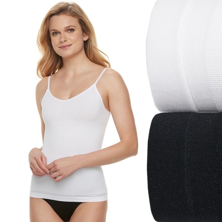 Women's Warner's 2-pack Seamless Reversible Cami 600087wa, Size: Xl, White