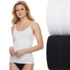 Women's Warner's 2-pack Seamless Reversible Cami 600087wa, Size: Xl, White