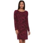 Women's Apt. 9&reg; Shirred Shoulder Fit & Flare Dress, Size: Xs, Dark Red