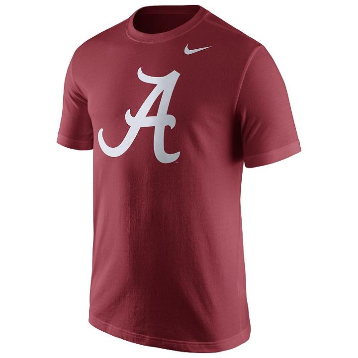 Men's Nike Alabama Crimson Tide Logo Tee, Size: Medium, Red