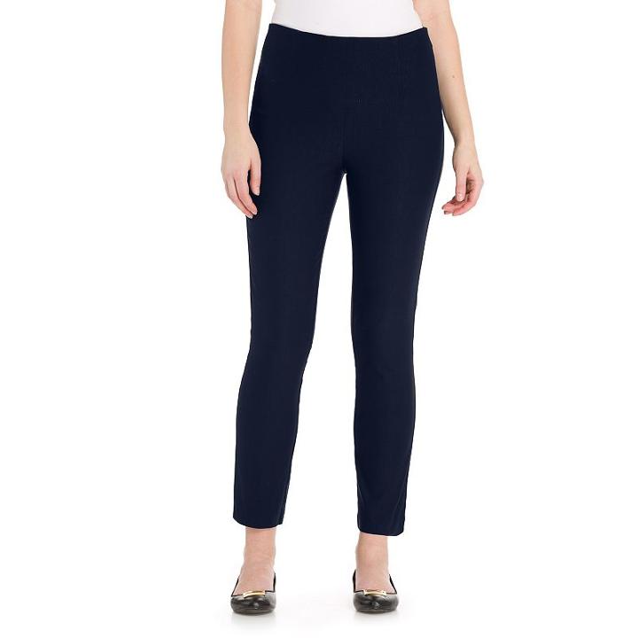 Women's Haggar&reg; Crop Pants, Size: 6, Dark Blue