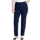 Plus Size Gloria Vanderbilt Amanda High-rise Ponte Pants, Women's, Size: 18 - Regular, Blue