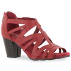 Easy Street Amaze Women's High Heel Sandals, Size: Medium (7.5), Red