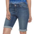 Women's Juicy Couture Cuffed Bermuda Jean Shorts, Size: 14, Med Blue