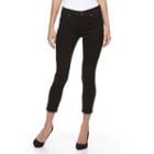 Petite Jennifer Lopez Crop Super Skinny Jeans, Women's, Size: 8 Petite, Black