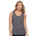 Women's Juicy Couture Embellished Chandelier Tank, Size: Small, Grey (charcoal)