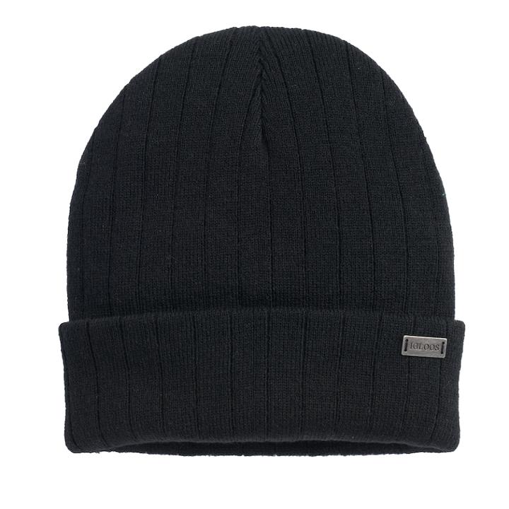 Women's Igloos Ribbed Knit Beanie, Size: Fits Most, Black