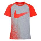 Boys 4-7 Nike Chalk Swoosh Graphic Tee, Size: 4, Grey
